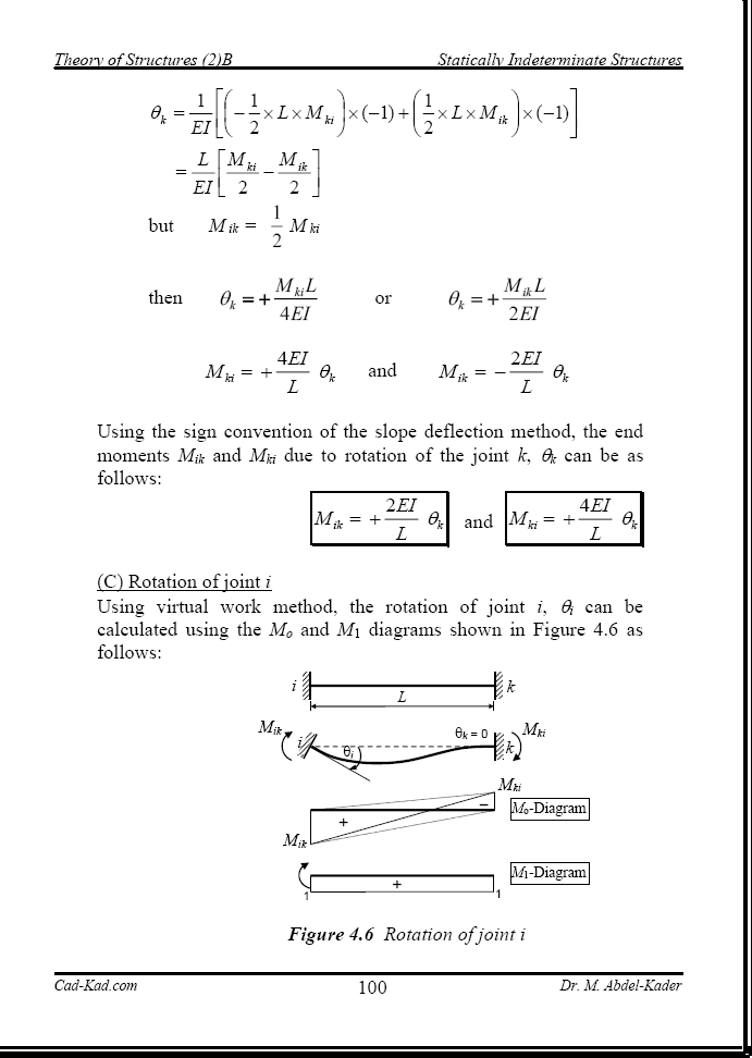 Cad-Kad: Dr. Mohamed Abdel-Kader - Education - Structural Analysis (2)B